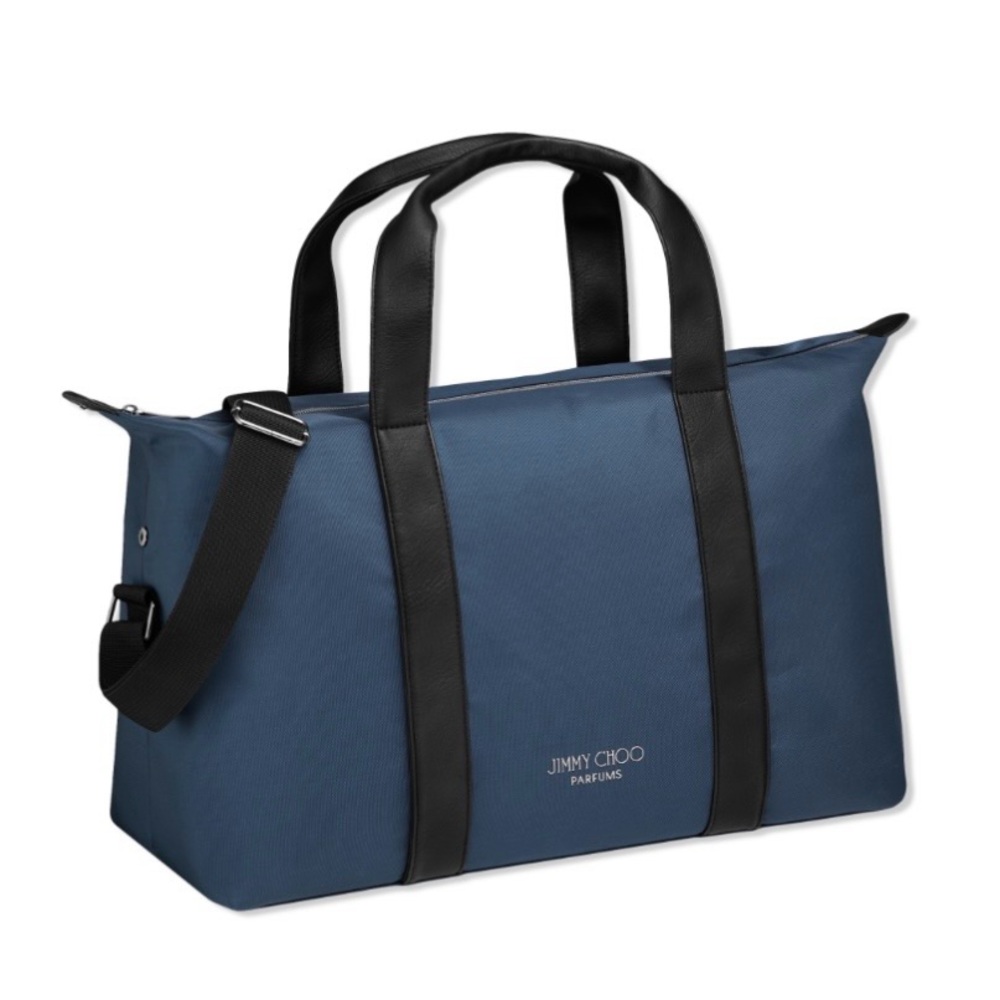 Jimmy Choo Navy and Black Duffel Bag